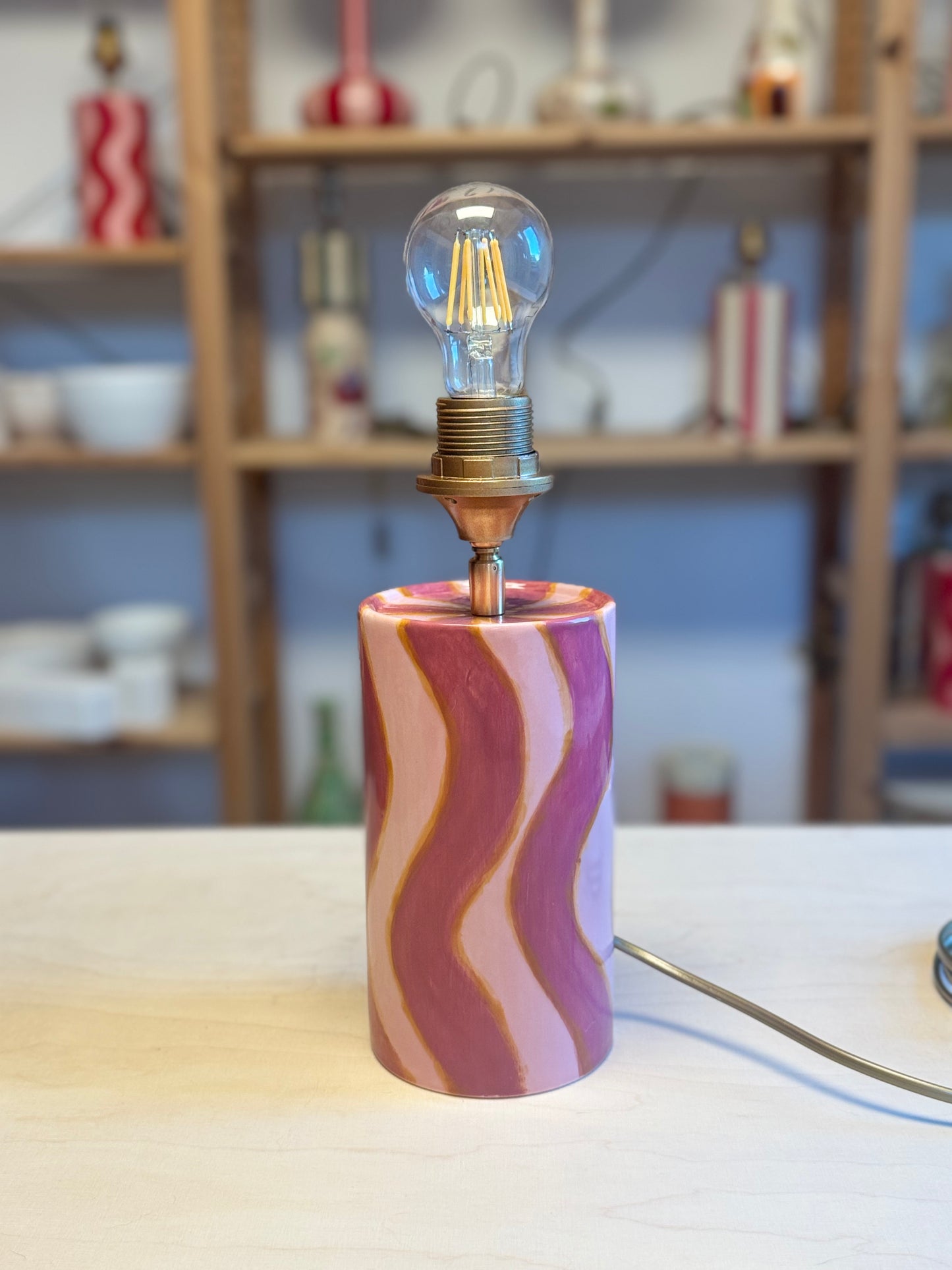 Keramiek workshop - Lampenvoet glazuren - bij Nijhof - zondag 13 september