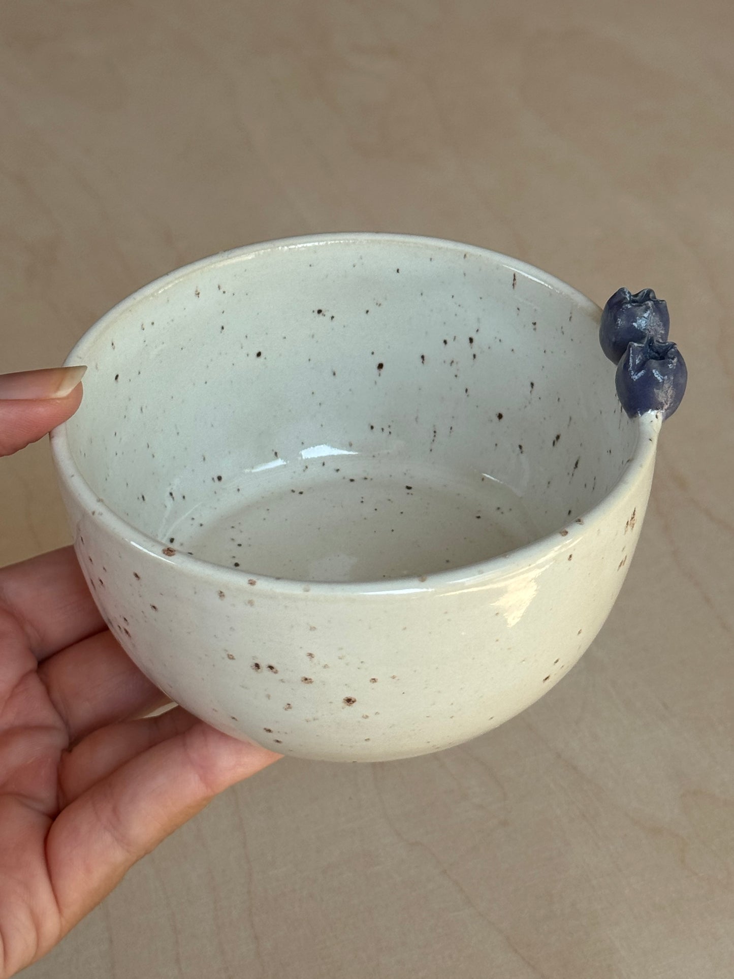 Speckled blueberry bowl