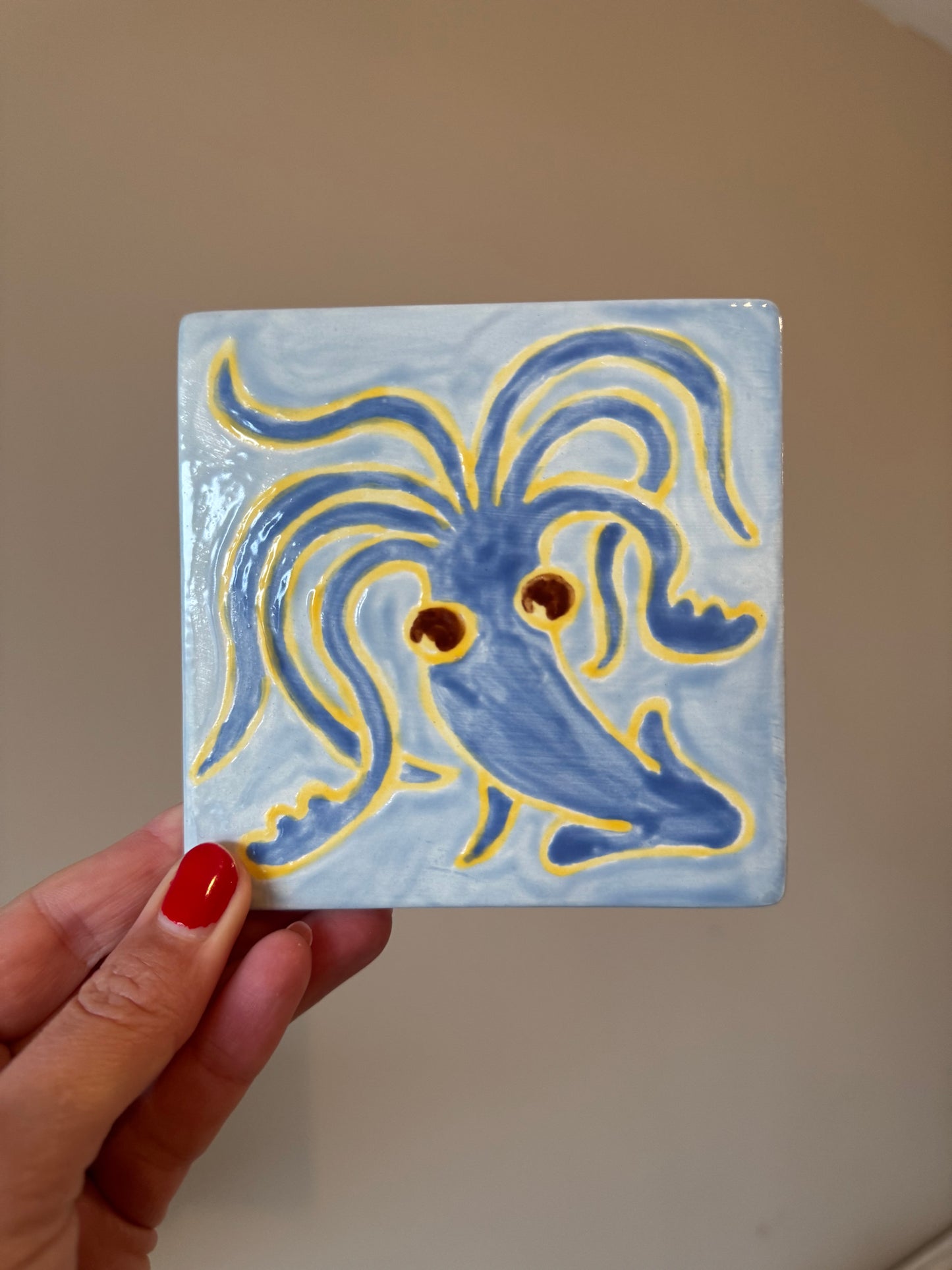 Keramiek workshop - tegeltjes glazuren - bij Op ‘t Eiland - Zondag 7 juni