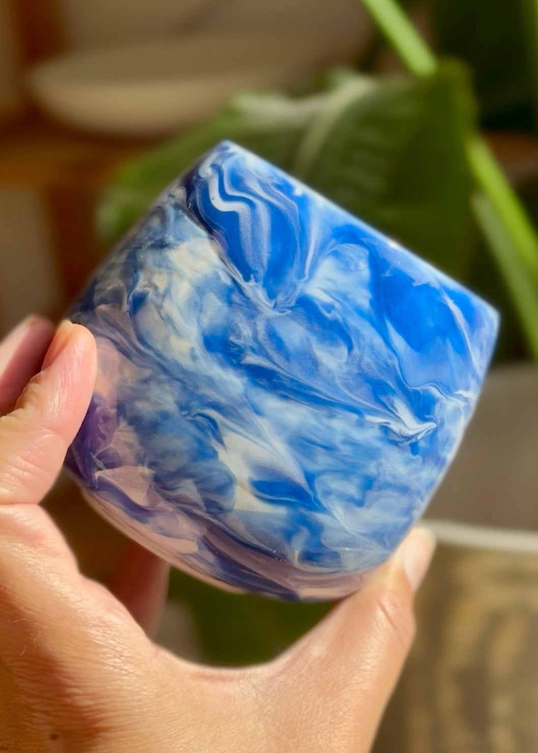 Blue Marbled mug