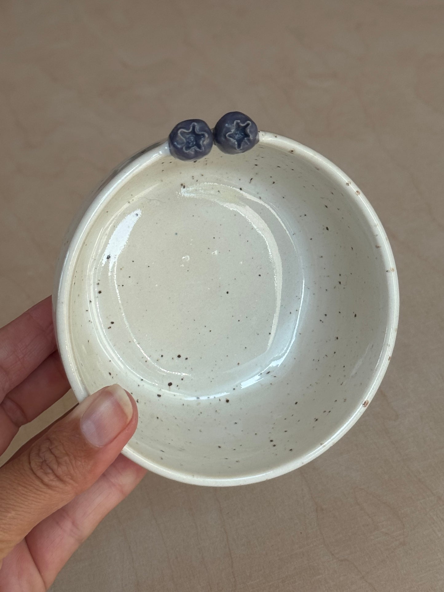 Speckled blueberry bowl