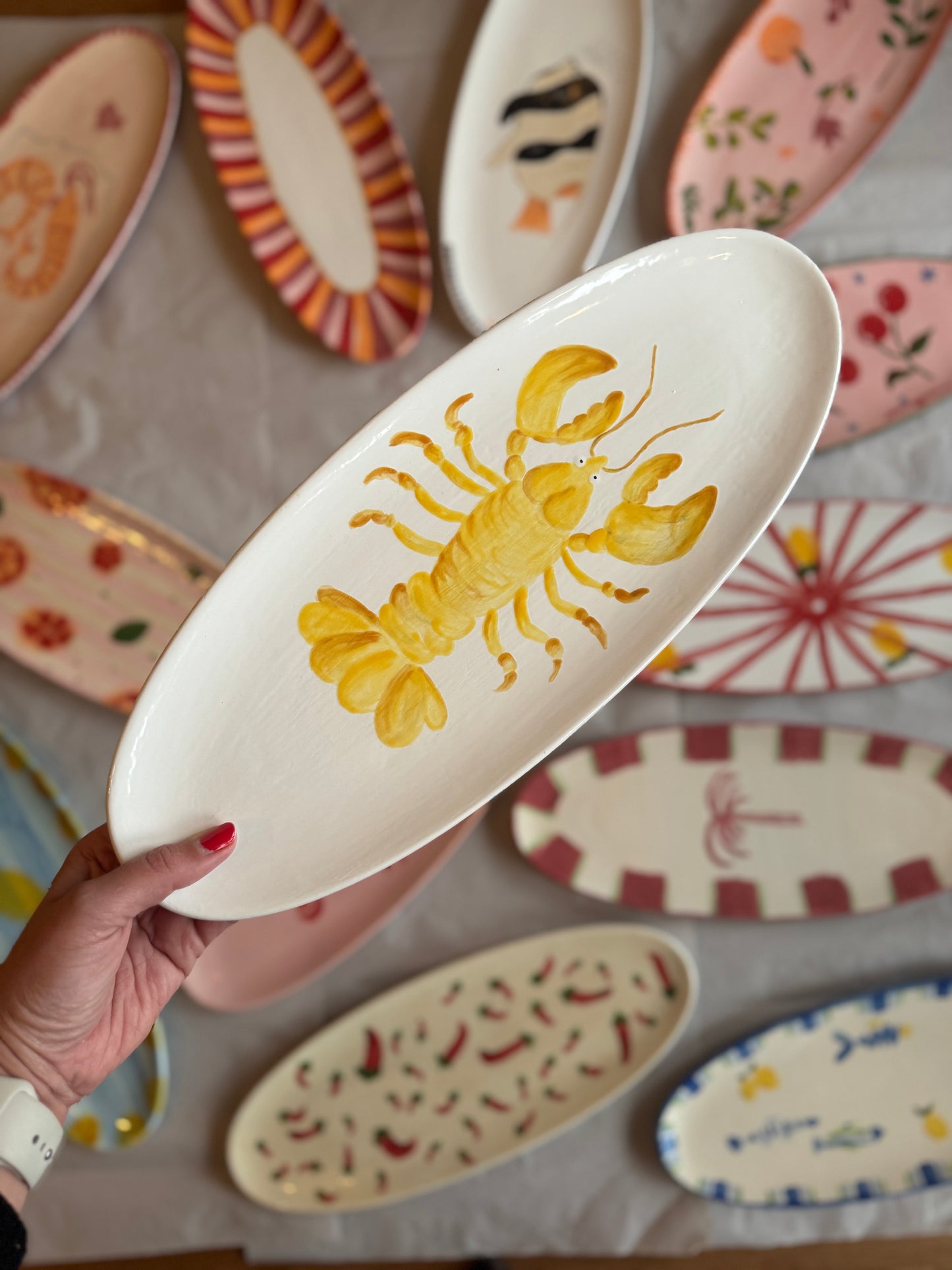 Keramiek workshop - tapasschalen glazuren - bij Nijhof - Zaterdag 11 juli