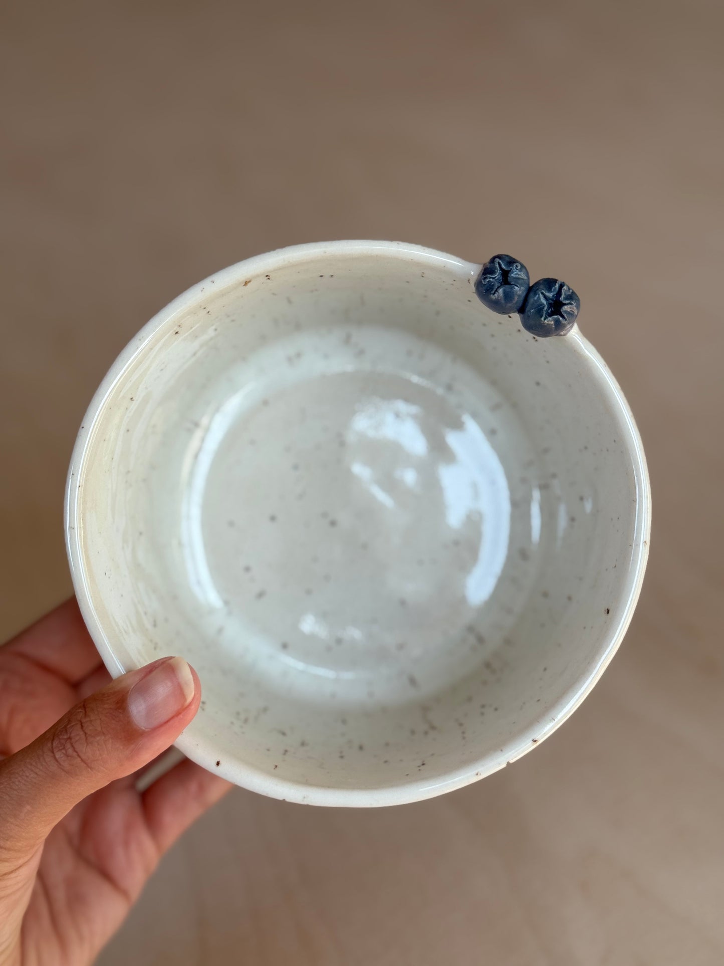 Speckled blueberry bowl large