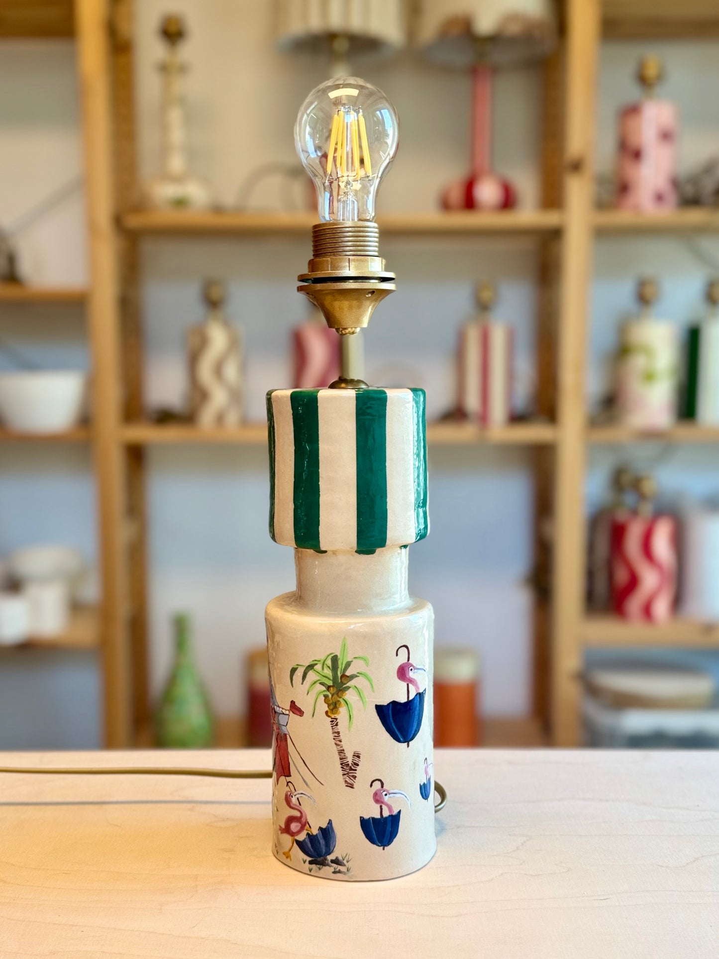 Sculptural lamp No. 4 - Palm Delight