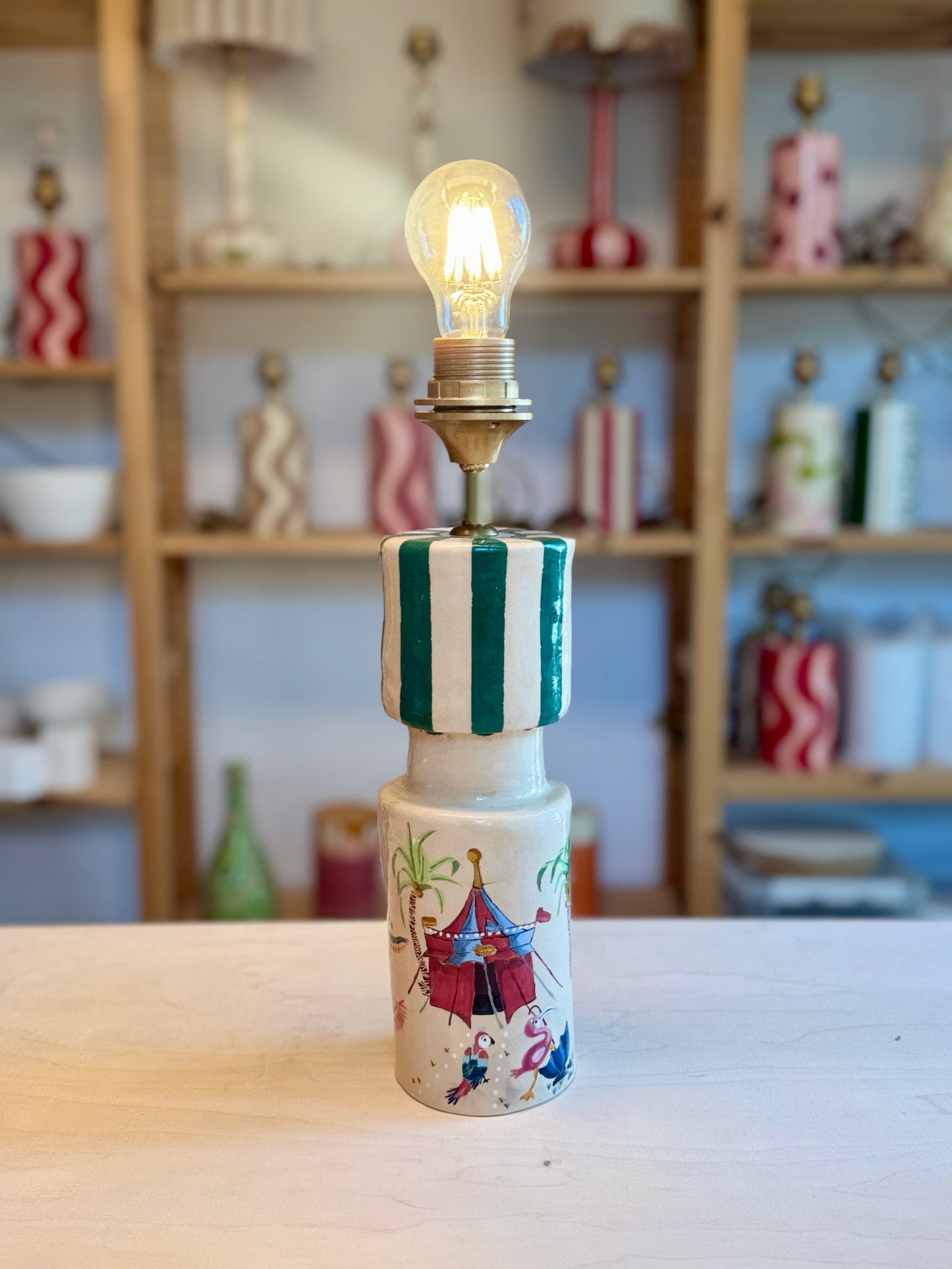 Sculptural lamp No. 4 - Palm Delight