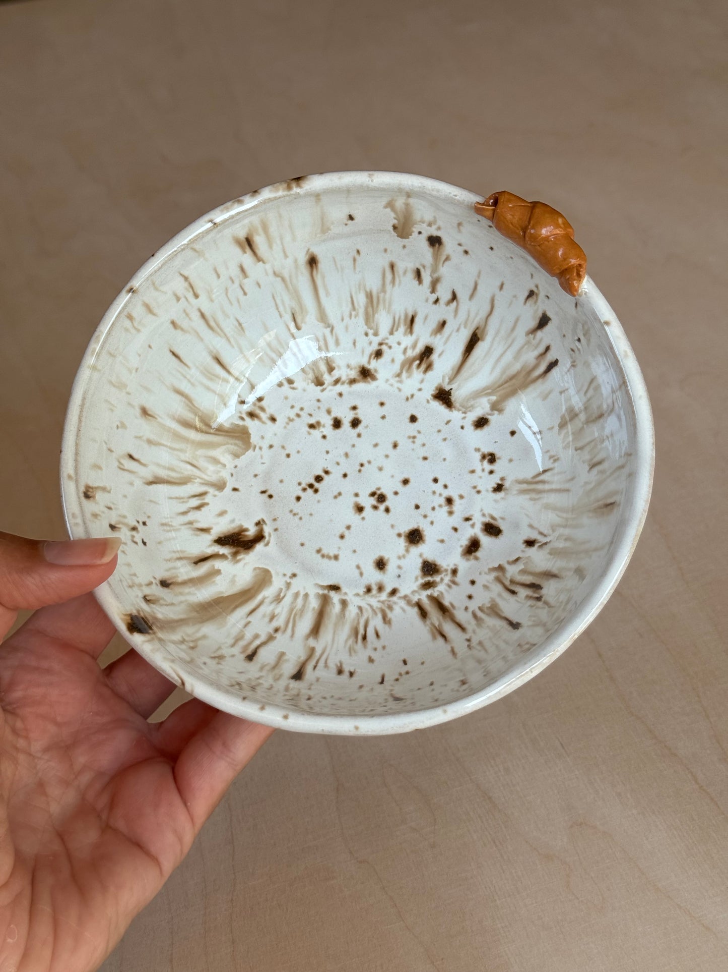 Creamy croissant bowl