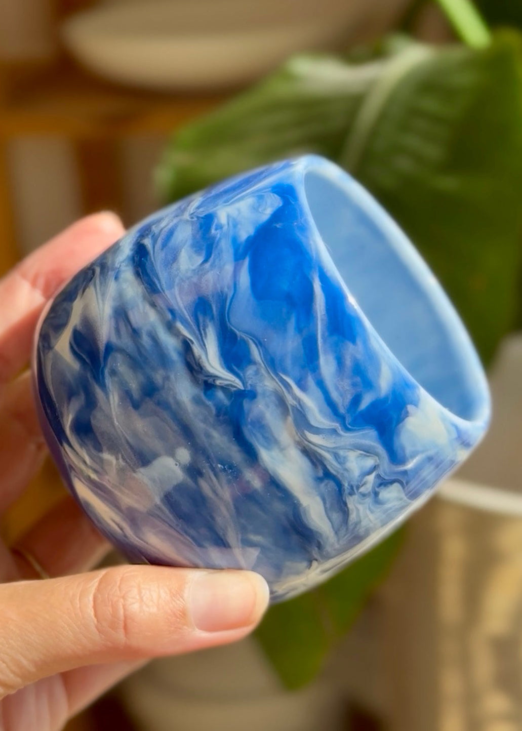 Blue Marbled mug