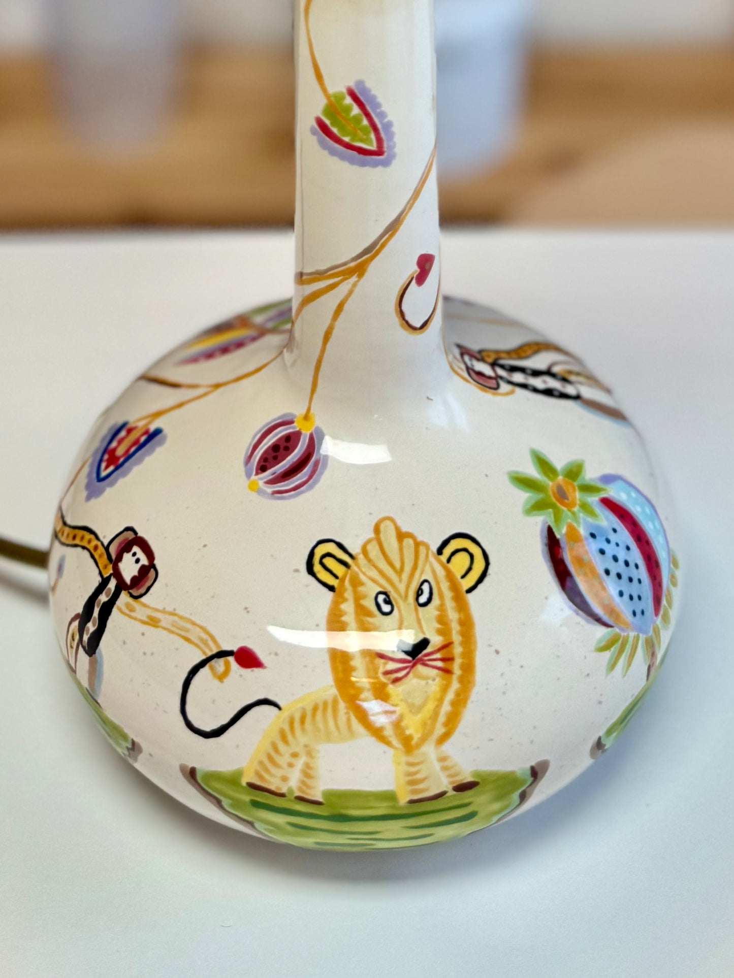 Sculptural lamp No. 1 - Lion & Monkeys