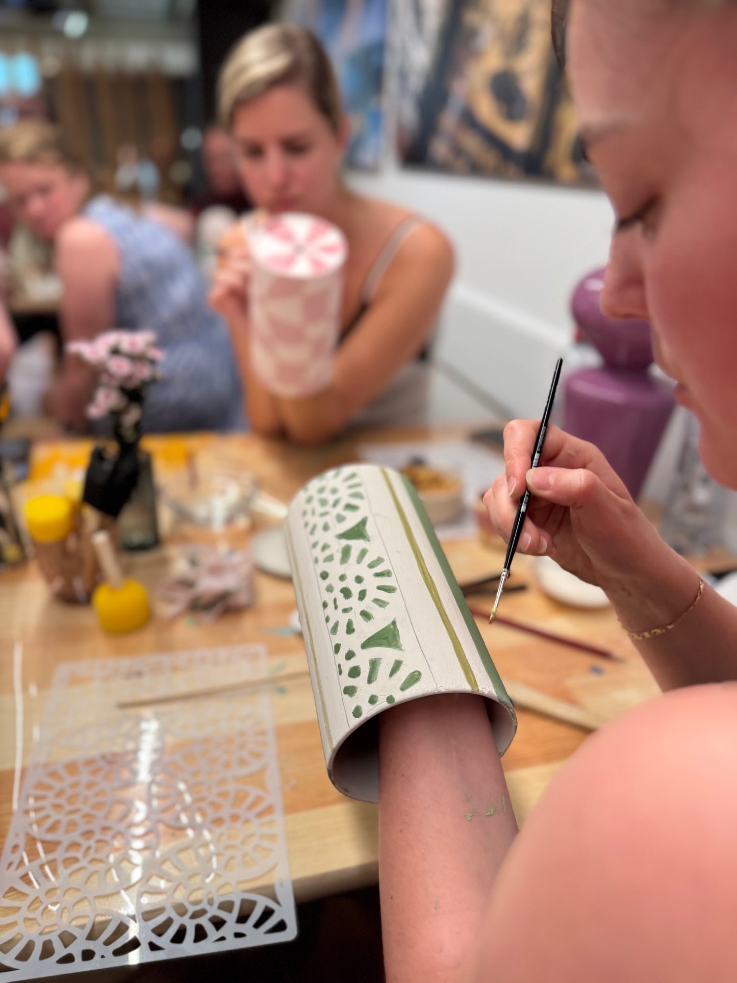 Keramiek workshop - Lampenvoet glazuren - bij Nijhof - zondag 13 september