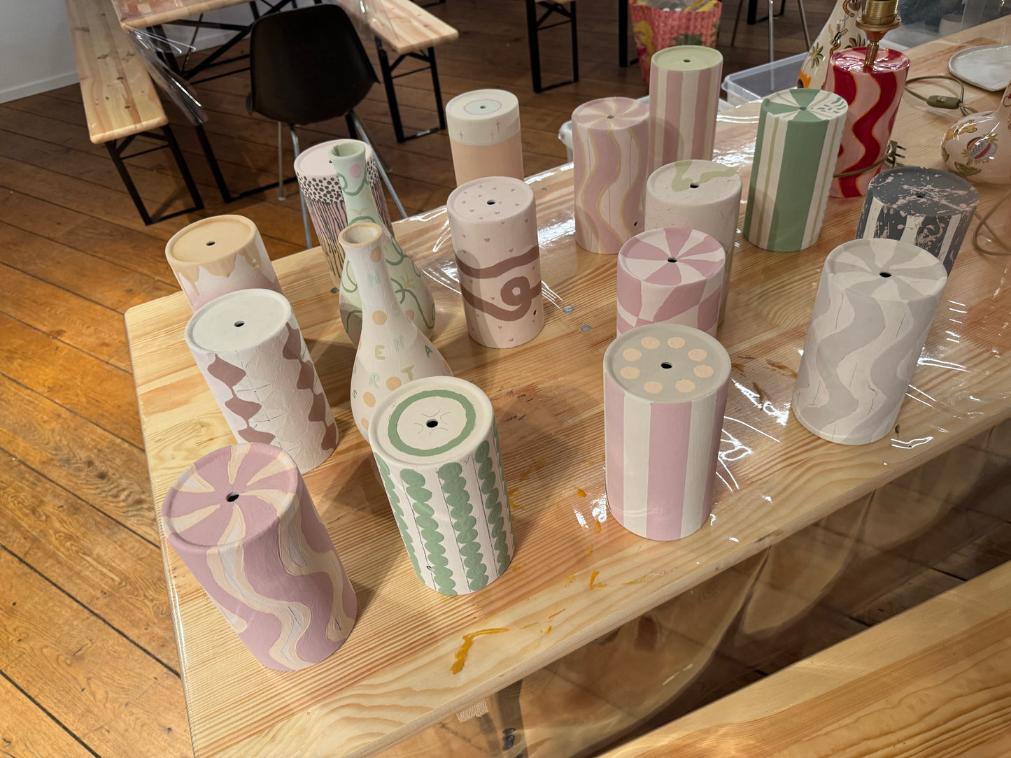 Keramiek workshop - Lampenvoet glazuren - bij Nijhof - zondag 13 september
