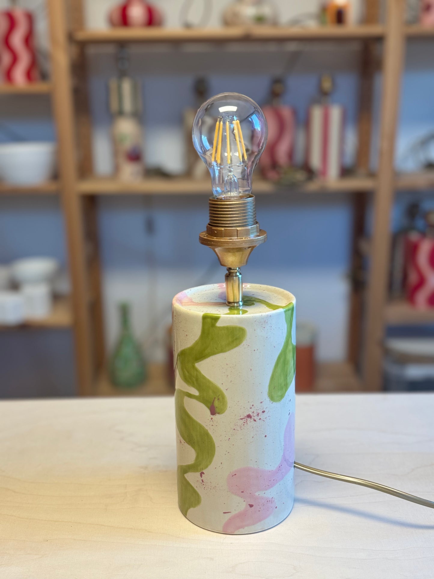 Keramiek workshop - Lampenvoet glazuren - bij Nijhof - zondag 13 september