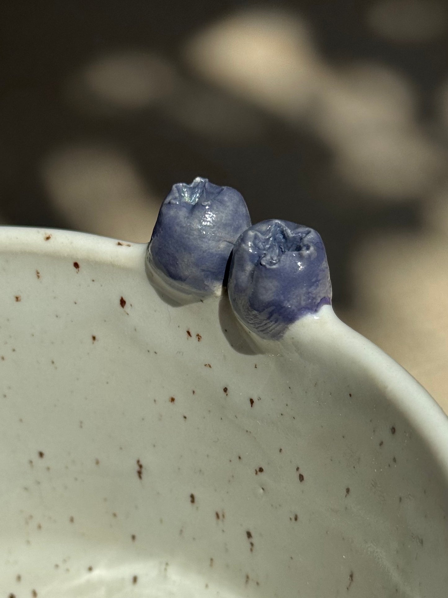 Speckled blueberry bowl large