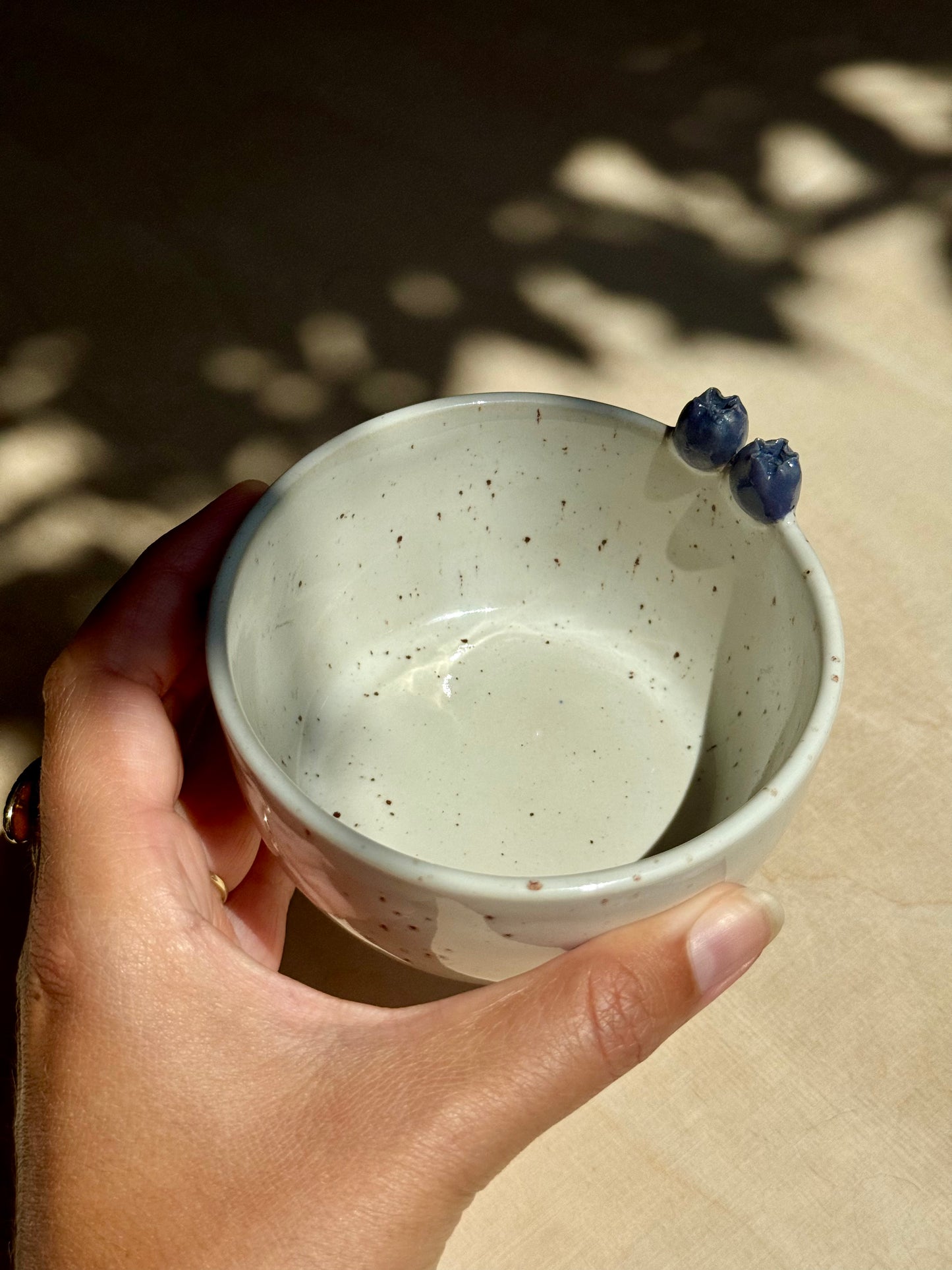 Speckled blueberry bowl