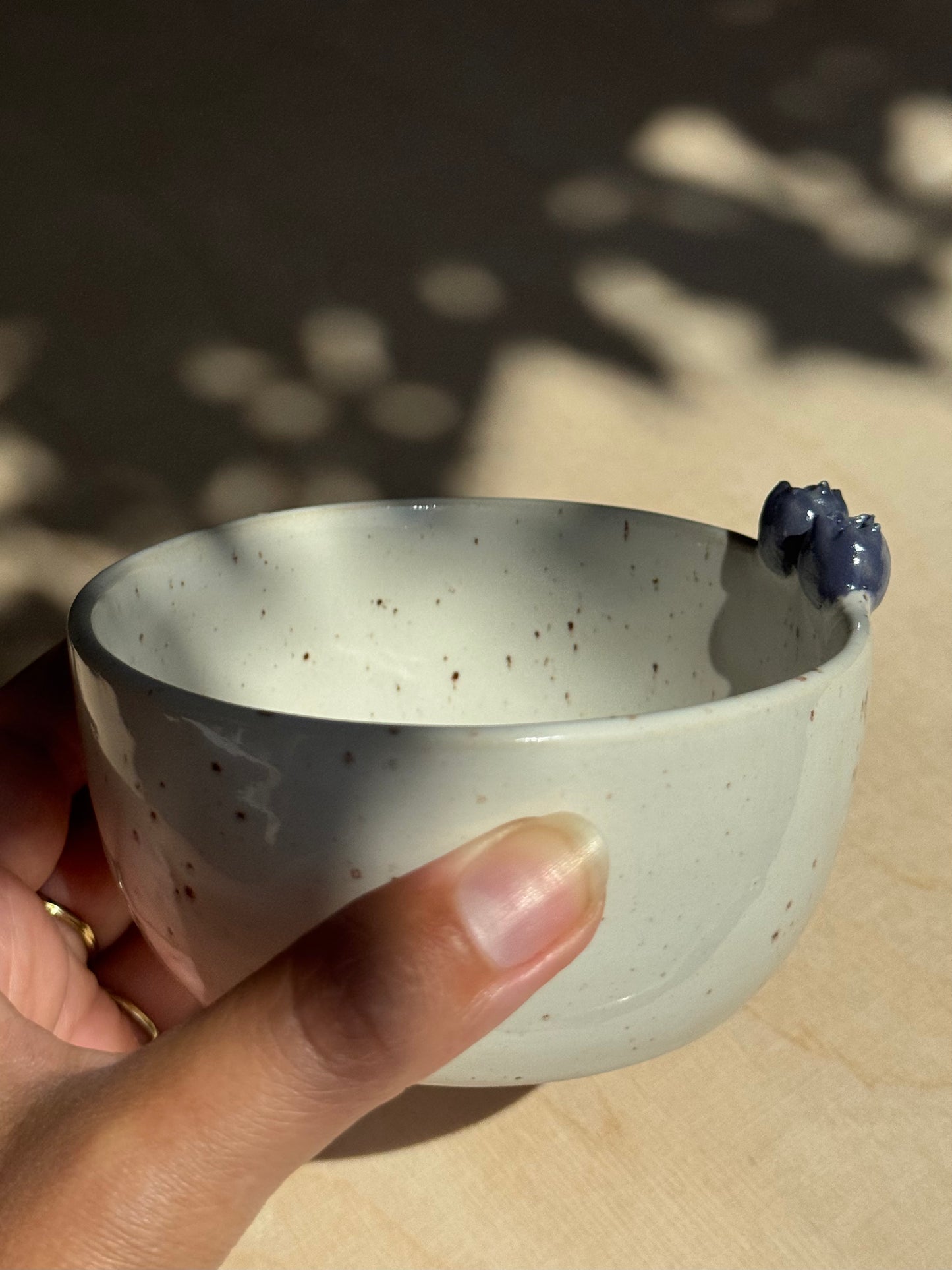 Speckled blueberry bowl