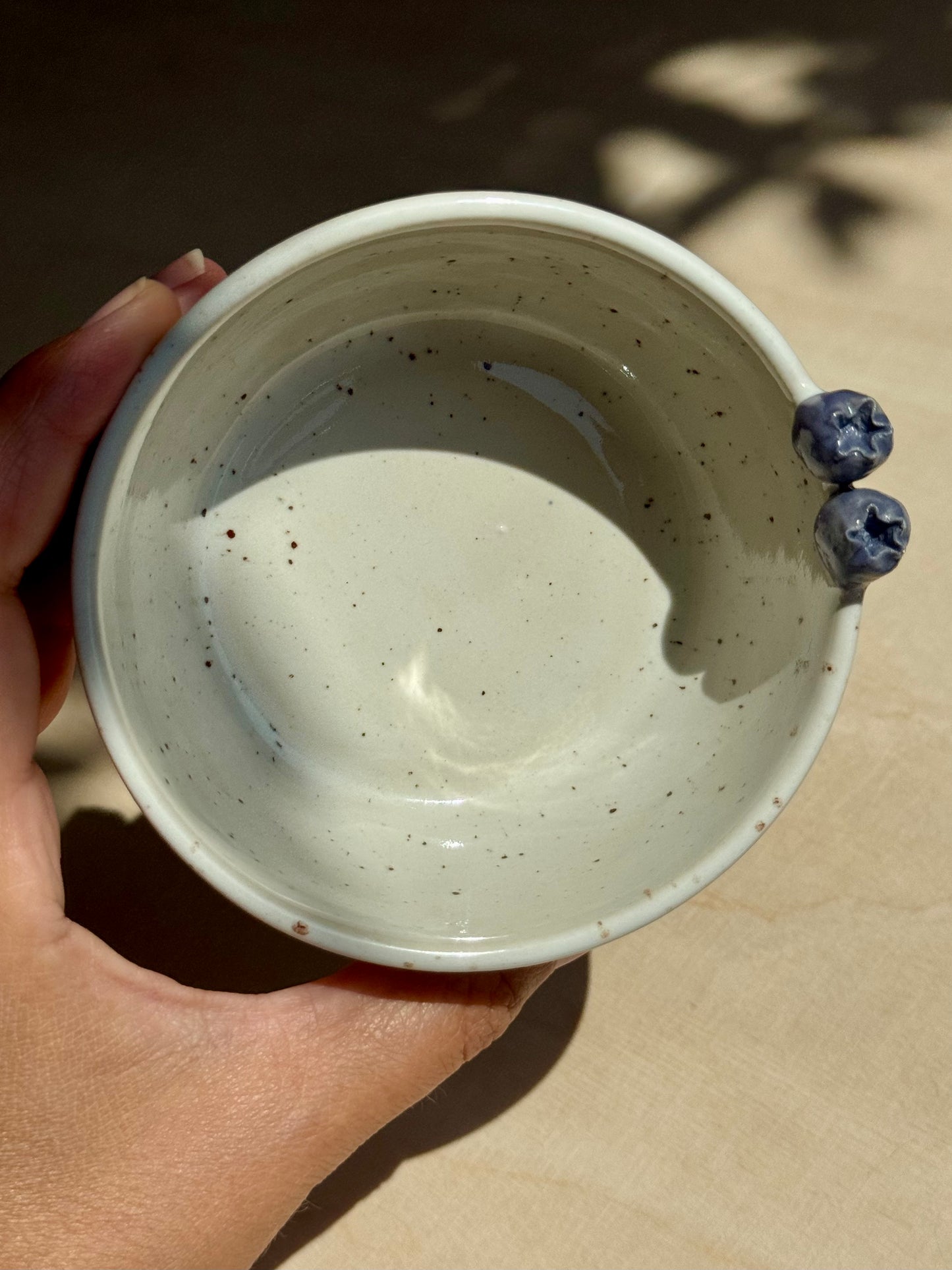 Speckled blueberry bowl