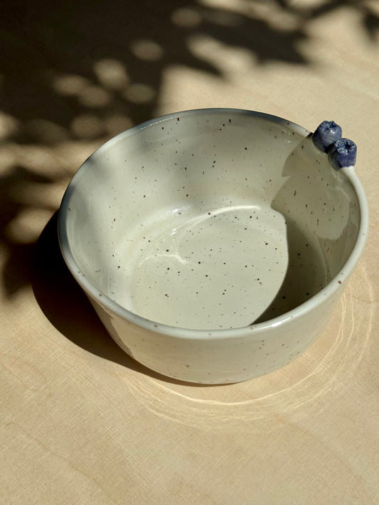 Speckled blueberry bowl large