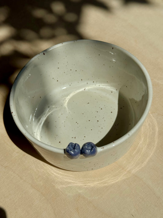 Speckled blueberry bowl large