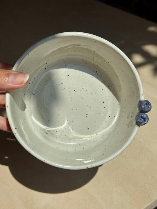 Speckled blueberry bowl large