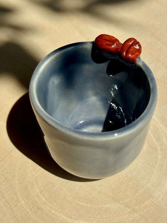 Blue coffee bean mok
