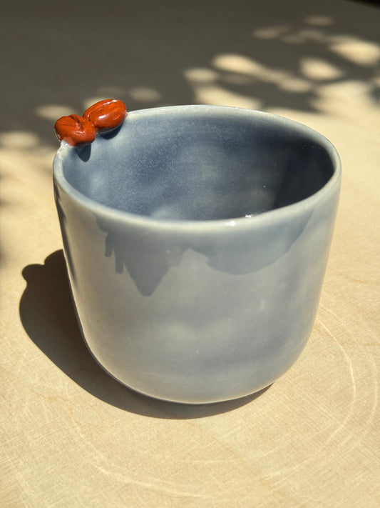 Blue coffee bean mok large